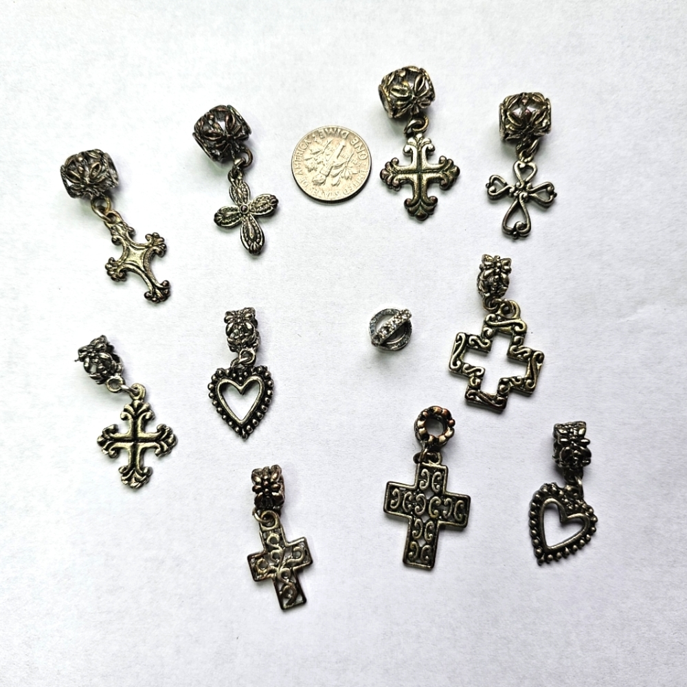 Small Pendants And Charms Lot For Necklaces Or Bracelets Jewelry Making Crafting - Picture 3 of 14